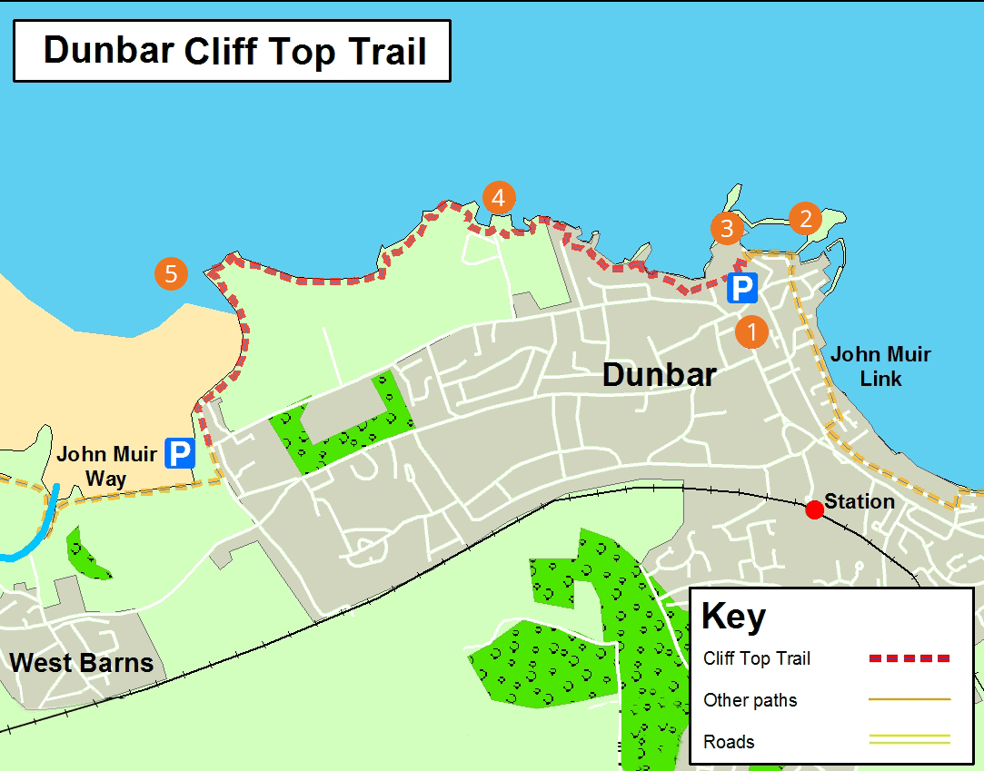 dunbar cliff top trail