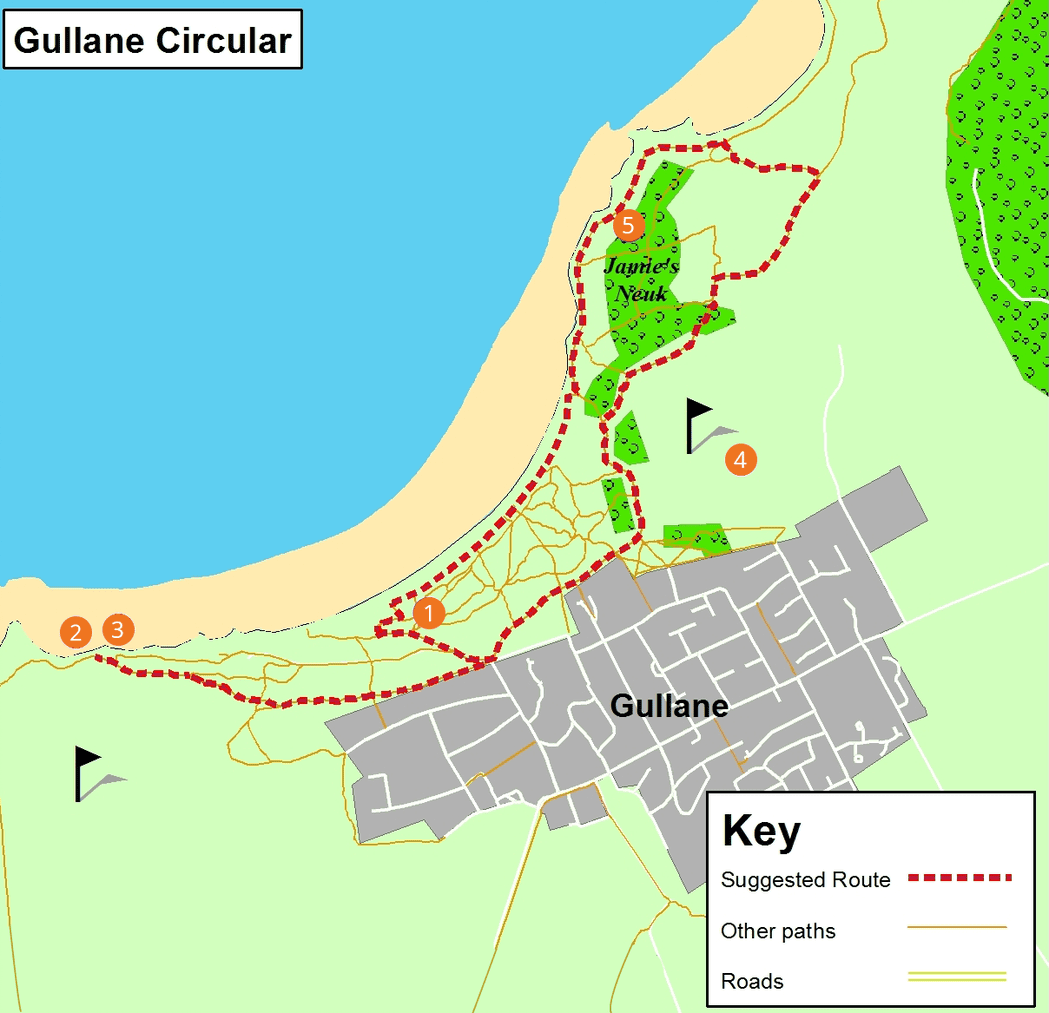 gullane circular map