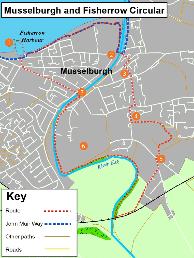 musselburgh and fisherrow circular map