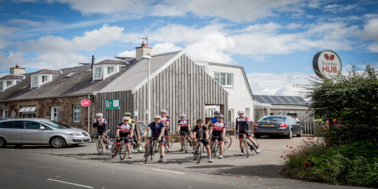 Humbie Hub Cyclists Visit East Lothian 768x384