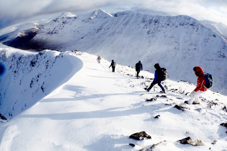 summit ridge Buachaille Etive Mor Glen Coe Black Diamong ice axe 768x512