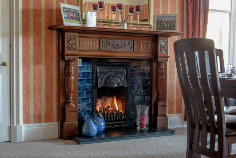 North Berwick Golf Lodge Fireplace Visit East Lothian 768x513