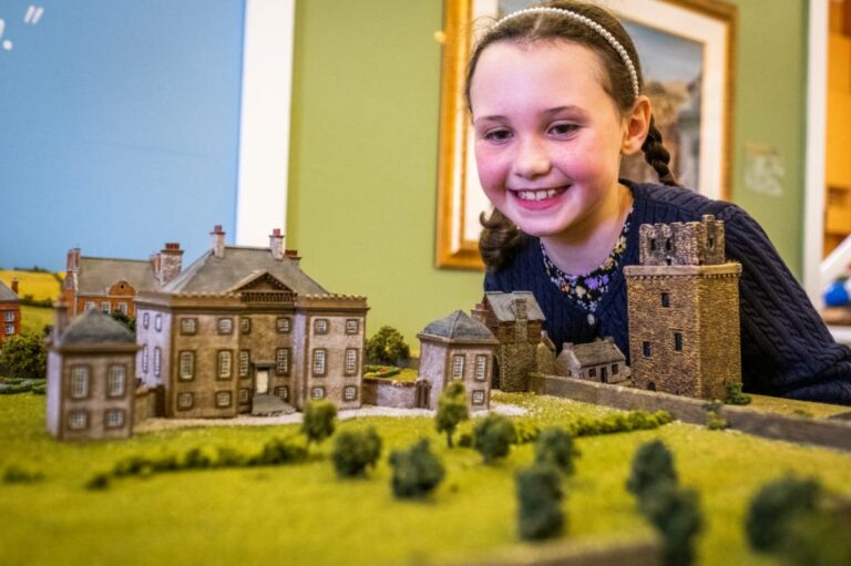 Prestonpans Museum Girl with Model Visit East Lothian 768x511
