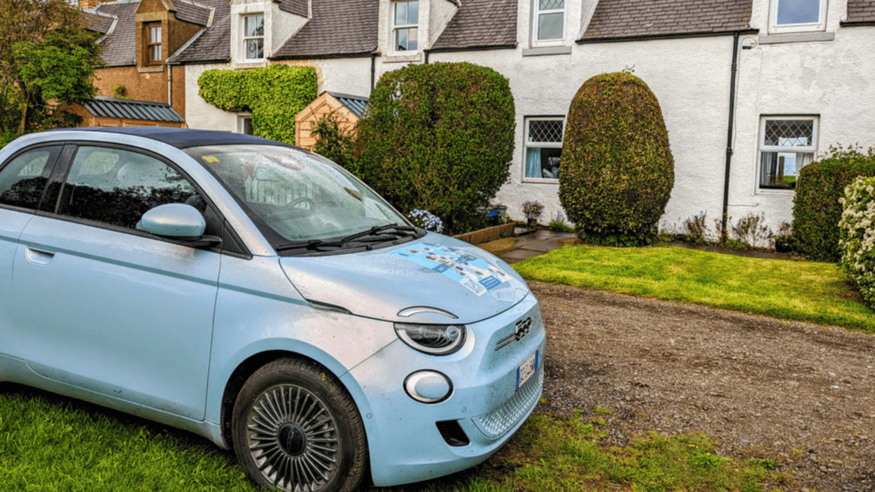 Vegan-EV-Travellers-to-East-Lothian-Electric-Car