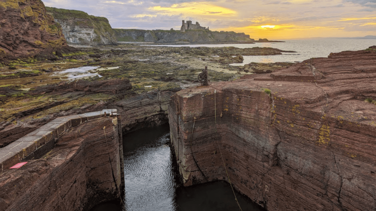 Vegan-EV-Travellers-Trip-to-East-Lothian-Seacliff-Beach