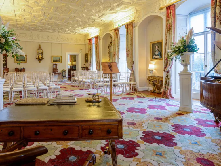 Drawing Room Wedding Ceremony Winton Castle 1280 768x576